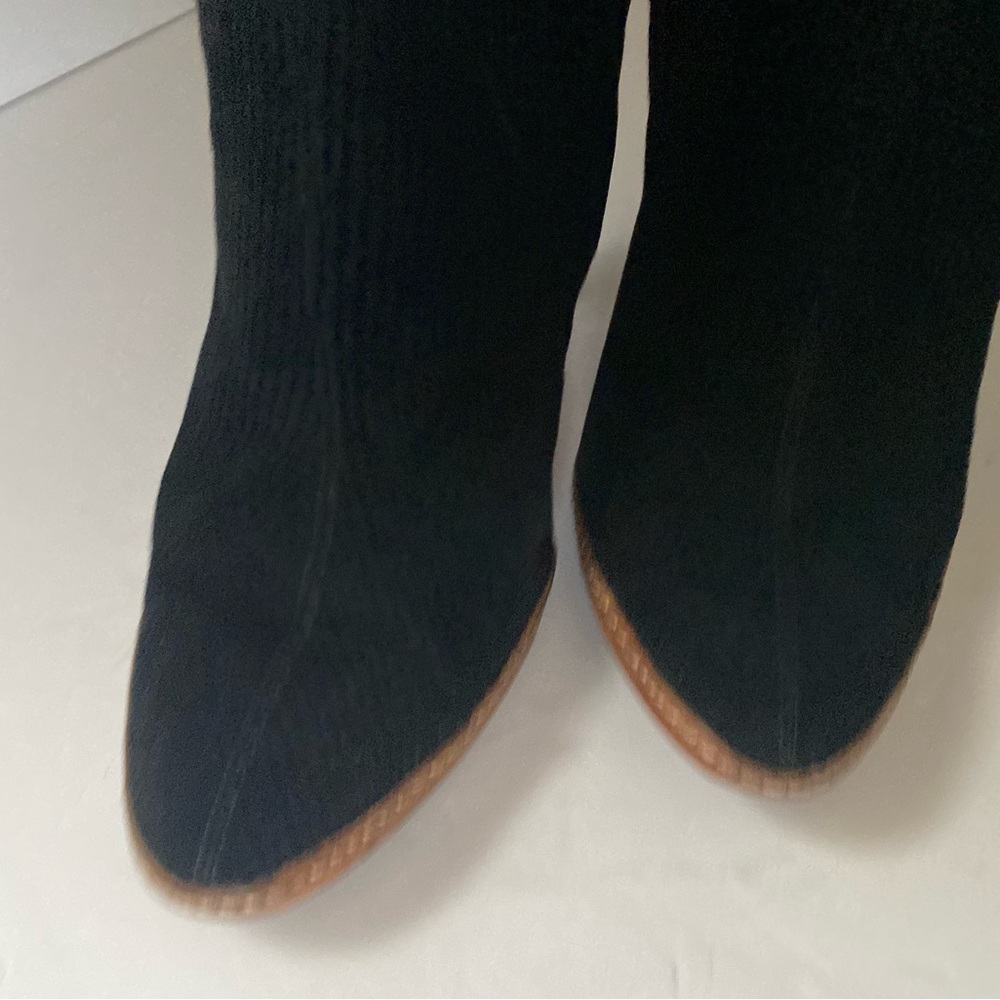 Vintage 90s Versus Versace Black Corduroy Mid-Calf Boots - Rare Archival Piece - Picture 6 of 15